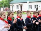 Прием в пионеры учащихся Средней школы № 6 г. Пинска в Пинском пограничном отряде