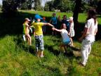 Игры на свежем воздухе в лагере "Солнышко" Средней школы № 6 г. Пинска
