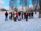 Катание на лыжах  в Средней школе № 6 г. Пинска