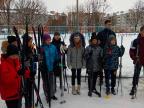Учащиеся Средней школы № 6 г. Пинска на соревнованиях "Снежный снайпер"