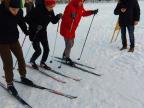 Учащиеся Средней школы № 6 г. Пинска на соревнованиях "Снежный снайпер"