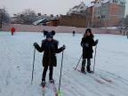 Катание на лыжах в Средней школе № 6 г. Пинска
